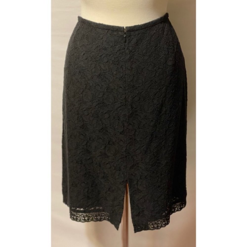Ann Taylor Black Lace Skirt